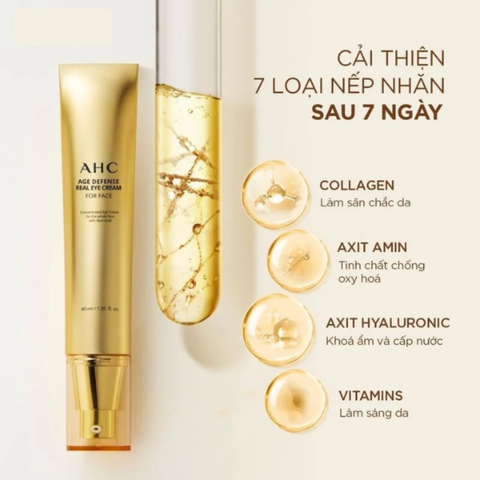 Kem Mắt AHC Age Defense Real Eye Cream For Face 40ML