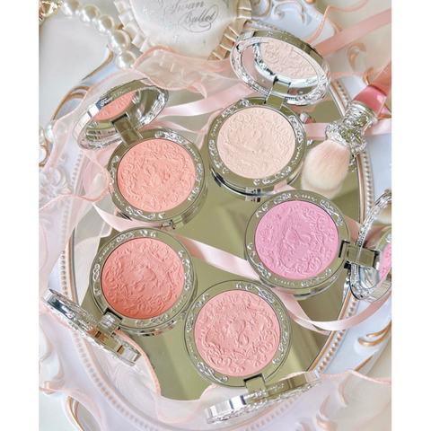 Phấn Má Hồng Flower Knows Swan Ballet Series Embossed Blush 5G