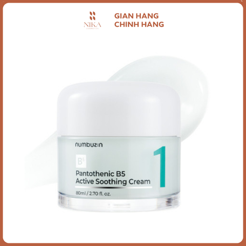 Kem Dưỡng Numbuzin No.1 Pantothenic B5 Active Soothing Cream 80Ml
