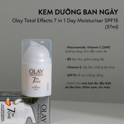 Kem Dưỡng Ban Ngày Olay Total Effects 7 In One Day Moisturiser Nourish And Protect 37ml