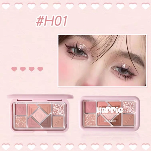 Bảng Phấn Mắt Hold Live Happie Small Powder Frame 9Ô