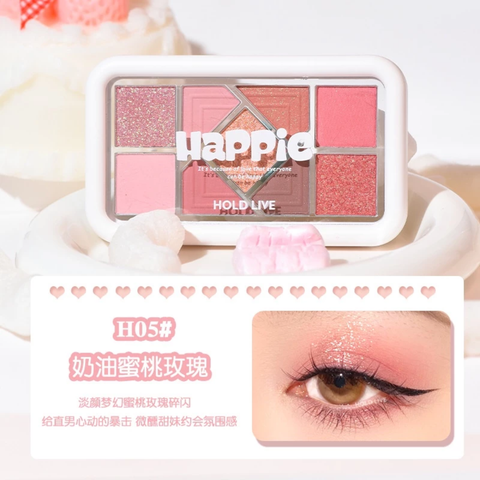 Bảng Phấn Mắt Hold Live Happie Small Powder Frame 9Ô