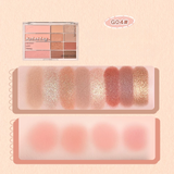 Bảng Phấn Mắt Má Hồng Gogo Tales Pink Mist Soft Focus Powder Palette 12 Ô