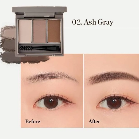 Bột Kẻ Mày The Face Shop Ink Brow Powder Kit 3Ô 3.5G