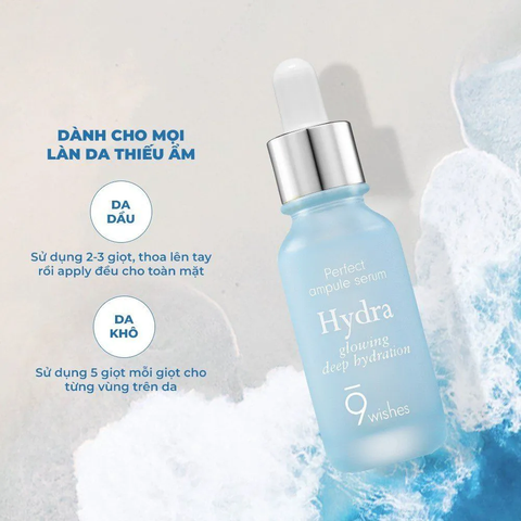 Serum 9Wishes Ampule Hydra Glowing Deep 30ML