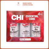 Set 3 Món Gội - Xả - Dưỡng Tóc Chi Essential Care 177ML