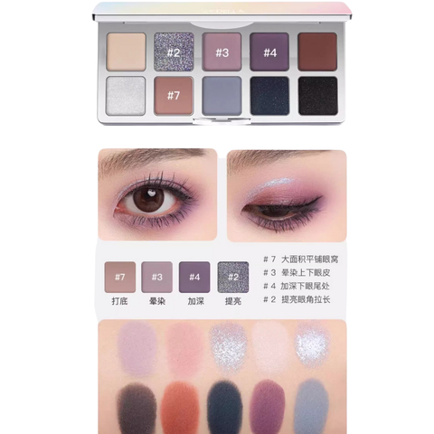 Bảng Phấn Mắt Shedella 10 Ô 10G