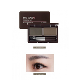 Bột Kẻ Mày The Saem Eco Soul Eyebrow Kit 2 Ô