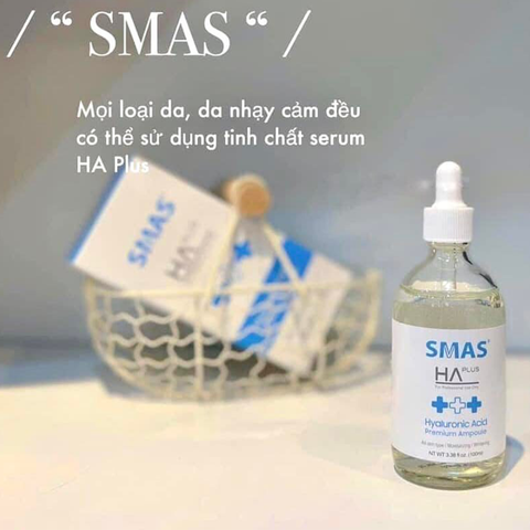 Serum Dưỡng Ẩm Smas HA Plus Hyaluronic Acid 100ML