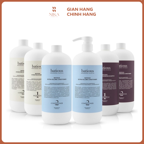 Set Dầu Gội + Dầu Xả + Set Mini Batious 500Mlx2