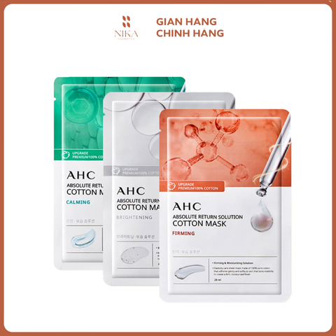 Mặt Nạ Ahc Absolute Return Solution Cotton 28ML