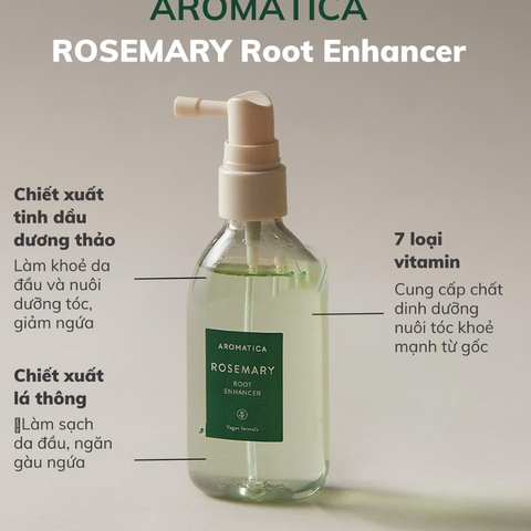 Xịt Dưỡng Tóc Hương Thảo Aromatica Rosemary Root Enhancer 100ML