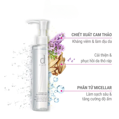 Nước Tẩy Trang D Program Essence In Cleansing Water 180Ml