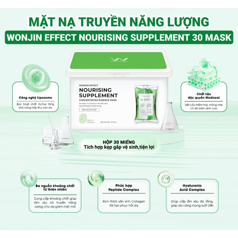 Mặt Nạ Hộp Wonjin Effect 30 Miếng