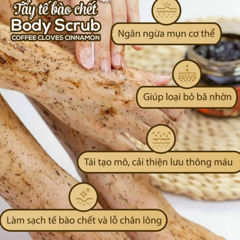 Tẩy Tế Bào Chết Body Scrub Coffee Cloves Cinnamon 380G