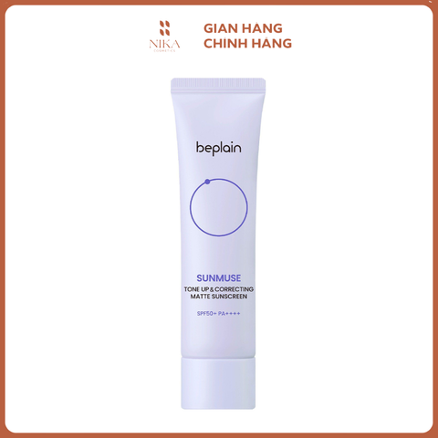 Kem Chống Nắng Beplain Sunmuse Tone Up & Correcting Matte Sunscreen 50Ml