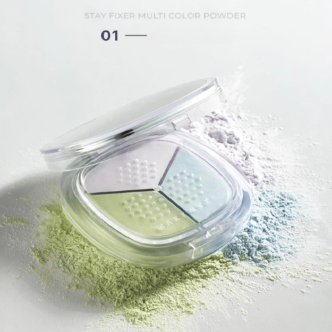 Phấn Phủ Bột Wakemake Stay Fixer Multi Color 4G