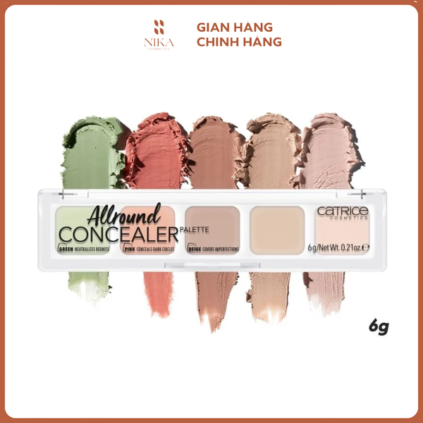Bảng Che Khuyết Điểm Triệt Sắc Catrice Allround 5Ô 6G