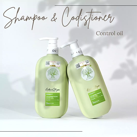 Set Dầu Gội + Dầu Xả Biotin & Collagen Voudioty 500MlX2
