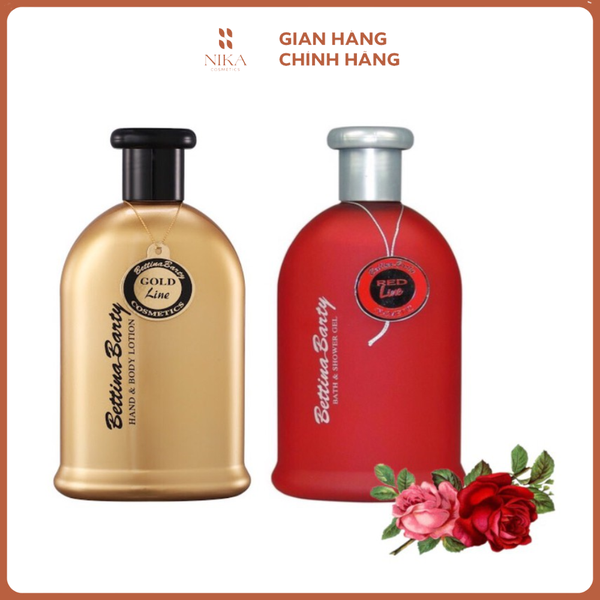 Set Sữa Tắm + Body Lotion Bettina Barty 500Mlx2
