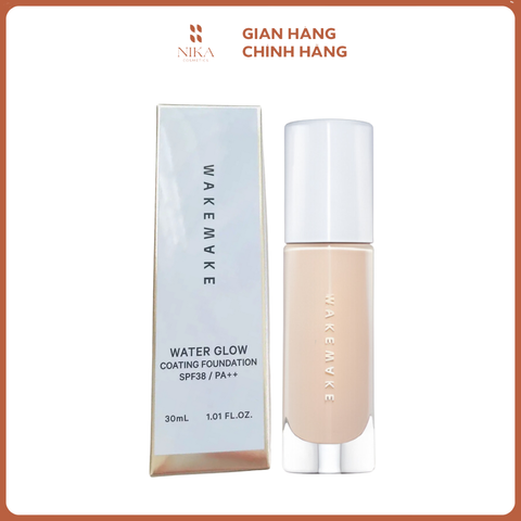 Kem Nền Wakemake Water Glow Coating SPF38/ PA++ 30ML
