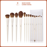 Bộ Cọ Trang Điểm Jessup Luxury Light Gray Comprehensive
