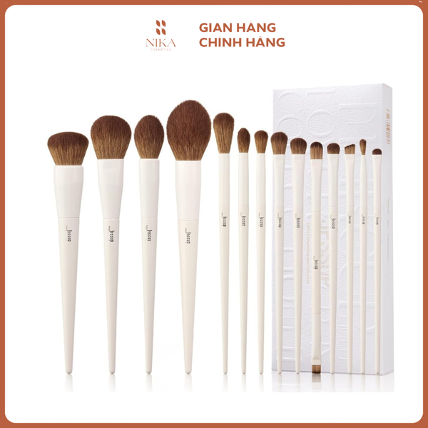 Bộ Cọ Trang Điểm Jessup Luxury Light Gray Comprehensive