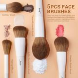 Bộ Cọ Trang Điểm Jessup Luxury Light Gray Comprehensive