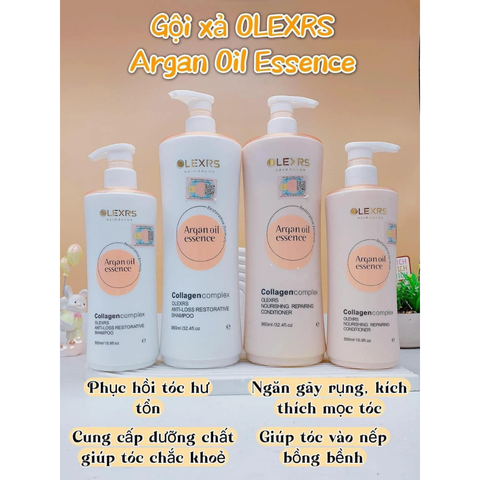 Gội Xả Olexrs Argan Oil Essence 960ML*2