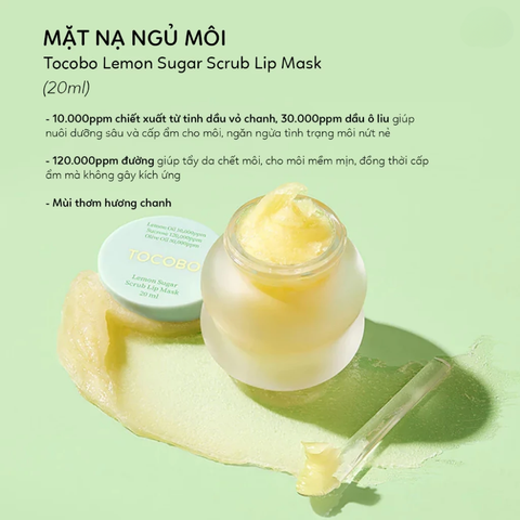 Mặt Nạ Ngủ Môi Tocobo Lip Mask 20Ml
