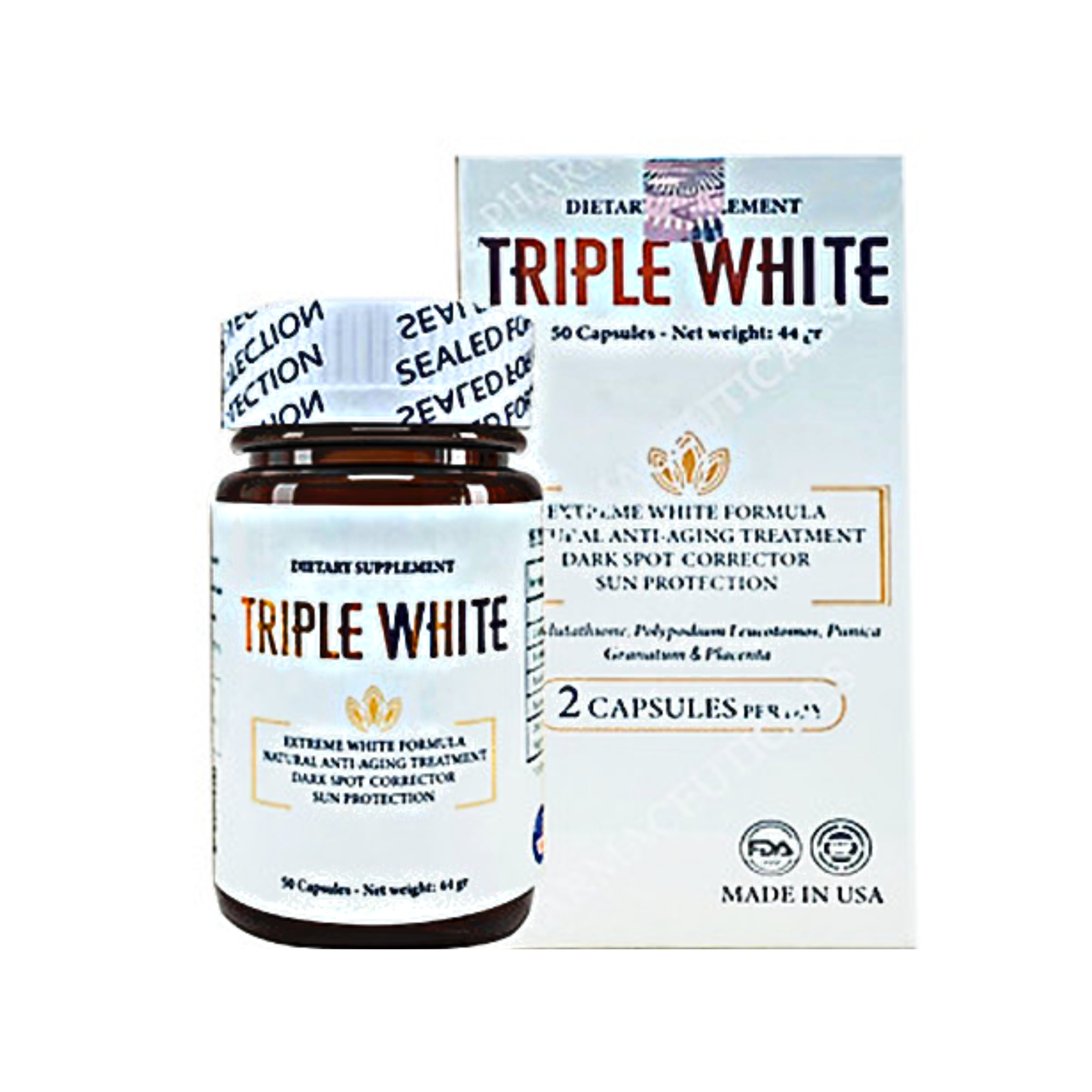 VIÊN UỐNG TRẮNG DA TRIPLE WHITE 50V Nika Cosmetics