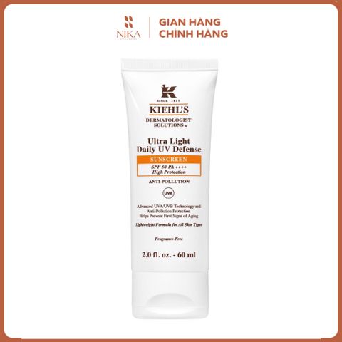 Kem Chống Nắng Kiehls Ultra Light Daily Uv Defense Anti Pollution 60Ml