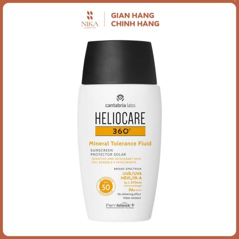 Kem Chống Nắng Heliocare Mineral Tolerance Fluid Spf50 50Ml