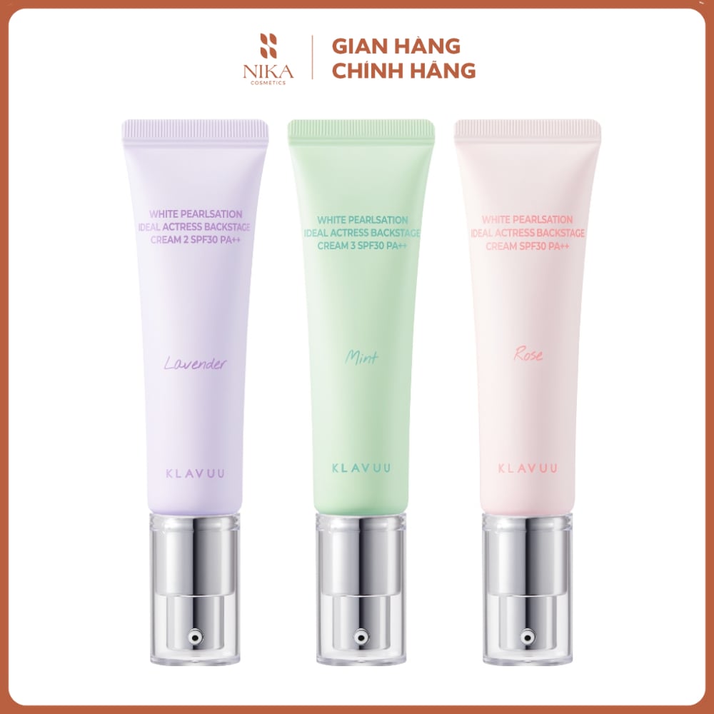 Kem Lót Klavuu White Pearlsation Ideal Actress Backstage Cream Spf30 Pa 30Ml