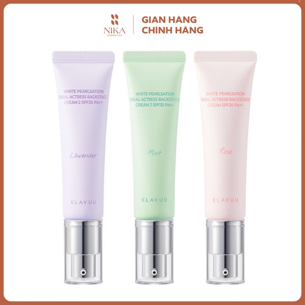 Kem Lót Klavuu White Pearlsation Ideal Actress Backstage Cream Spf30 Pa++ 30Ml