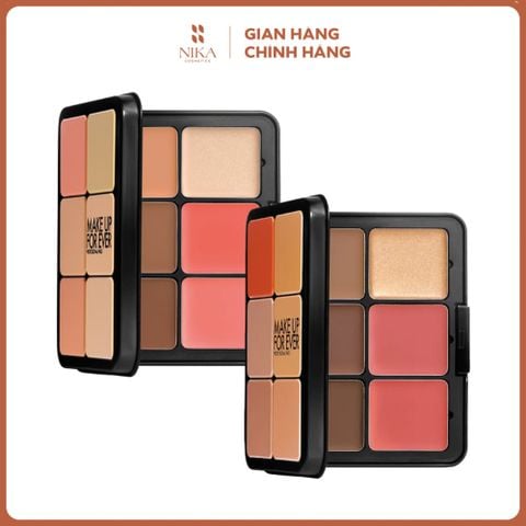 Bảng Che Khuyết Điểm + Má Hồng +Tạo Khối Make Up For Ever Hd Skin Palette 12 Ô