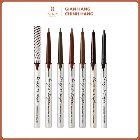 Chì Kẻ Mắt Clio Sharp So Simple Waterproof Pencil Liner