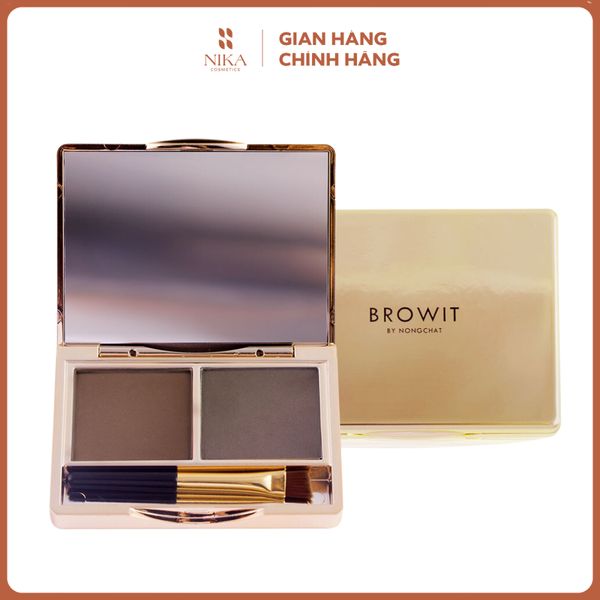 Bột Kẻ Mày Nongchat Easy Drawing Brow Shadow 2 Ô 4G