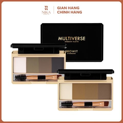 Bột Kẻ Mày Nongchat Multiverse Eyebrow Palette 4 Ô 4G