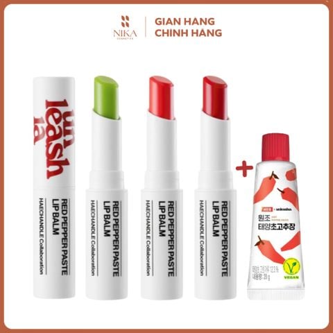 Set Dưỡng Môi Unleashia Red Pepper Paste Lip Balm + Tương Ớt
