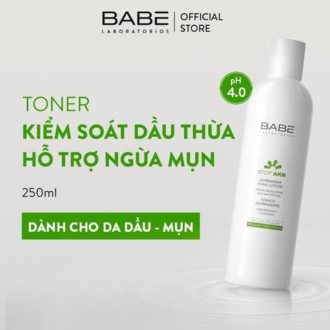 Toner Babe Stop AKN Astringent Tonic Lotion 250ml