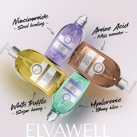 Sữa Tắm Elvawell Anti Aging Brightening Hydrating Smoothing 500Ml
