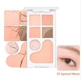 Bảng Phấn Mắt + Má Hồng Romand Bare Layer Palette