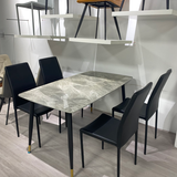 Ghế Ăn Linda Mặt Da Chân Sắt – G39