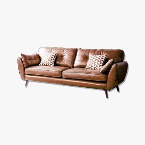 Sofa Văng Tay Lá Bọc Da Chân Sắt Hiện Đại  – SF09