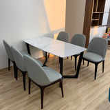 Ghế Ăn Grace Chân Gỗ Nệm Da - G49