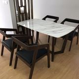 Ghế Ăn Gỗ Katakana Nệm Da - G17