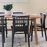 Ghế Ăn Requin Gỗ Nệm Da - G09