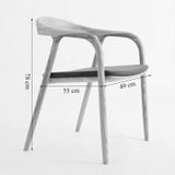 Ghế Ăn Gỗ Neva Có Tay - G22