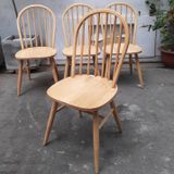 Ghế Ăn Gỗ 7 Nan Vòm - G08